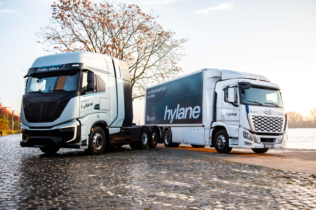 Wasserstoff-Lkw IVECO und Hyundai